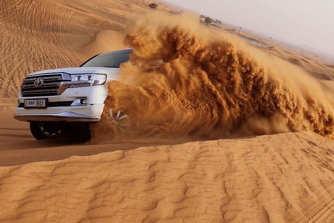 Morning Thrill: Exciting Desert Safari Adventure Camel Ride Dubai - Leaving Dubai for the Lahbab red dunes
