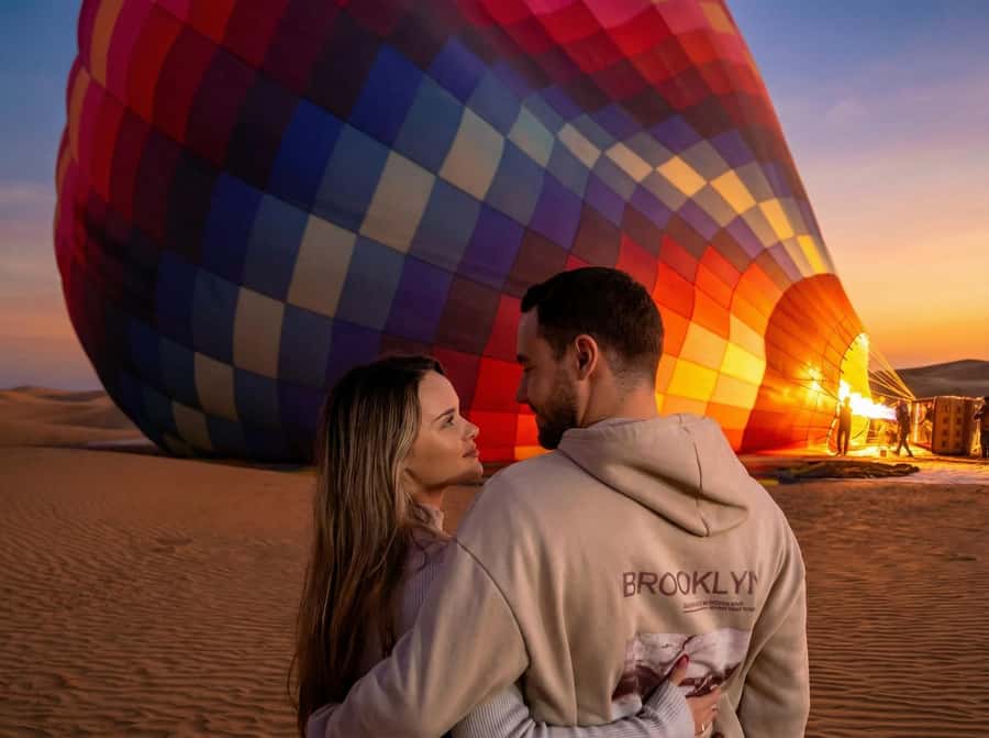 Noble Life Sunrise Hot Air Balloon Ride Over Dubai Desert - Sunrise over Dubai’s desert dunes