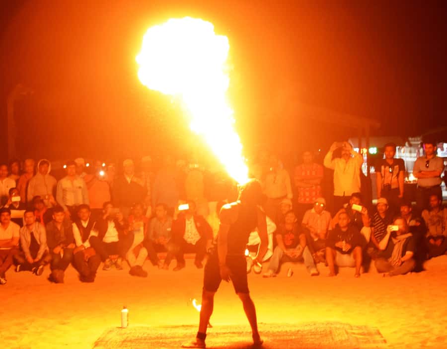 Overnight Dubai Desert Safari with BBQ Dinner - Sandboarding, camels, and camp arrival