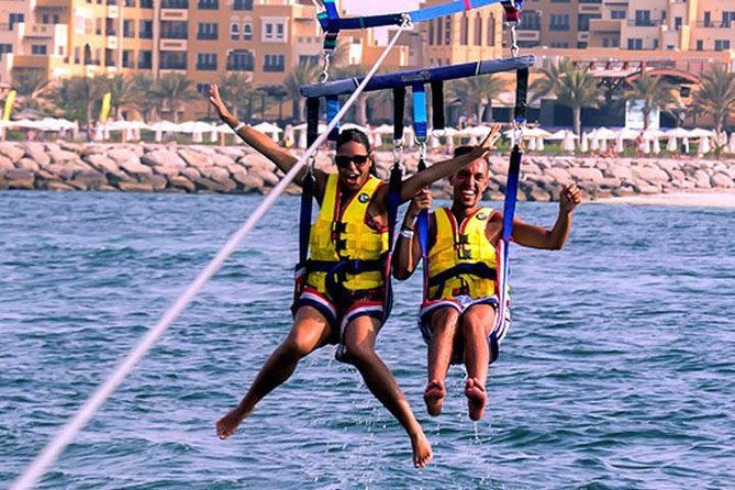 Parasailing - Taking off from DoubleTree Marjan Island
