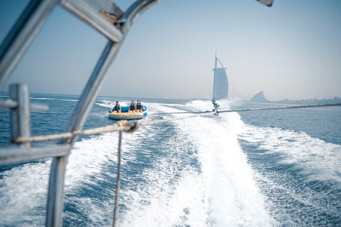 Private 60-min Group Tubing on Speedboat in Dubai - Boarding the Nemo speedboat