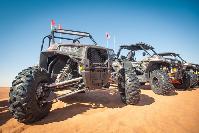 Private Dune Buggy Adventure with Sand boarding and Refreshments from Dubai - Sandboarding and the desert pause