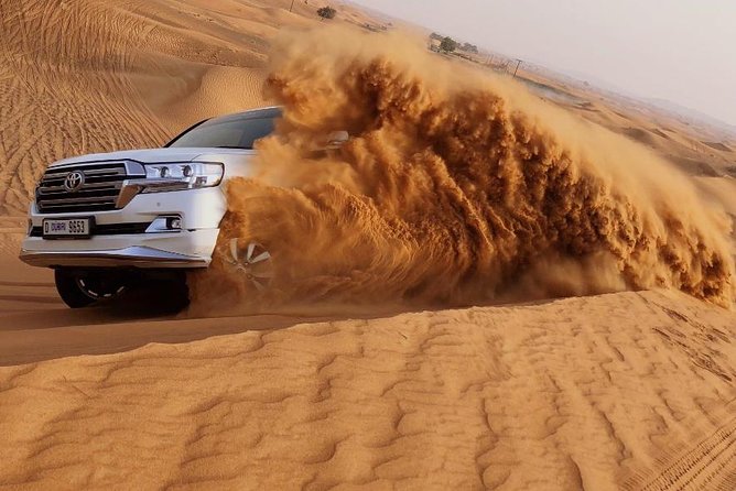 Private Morning Desert Safari Dubai with Dune Bashing & Sandboard - Optional quad biking for more speed