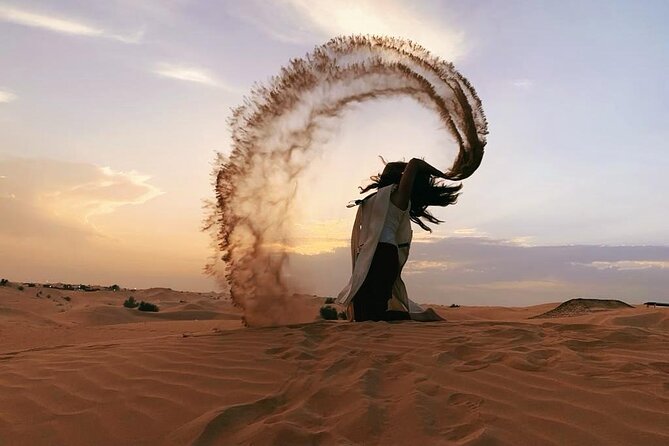 Private Premium Desert Safari 4x4 Vehicle with BBQ Dinner - DUBAI - BBQ dinner under the evening sky