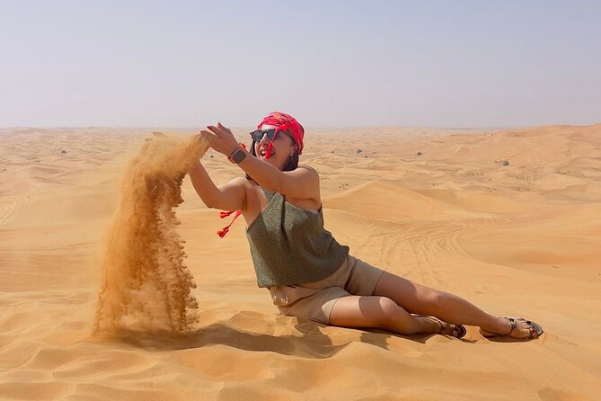 Private Sunrise Desert Safari with Dune Bashing – Morning Tour - The camel ride offers a slower desert moment