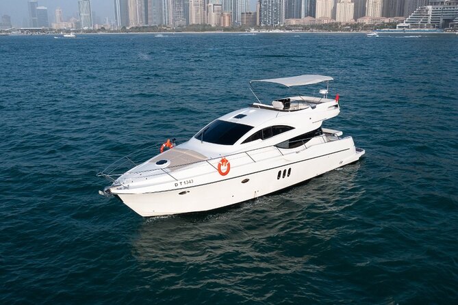Private Yacht Cruising Rental from Dubai Marina - Leaving Dubai Harbour on a 55-Foot Yacht
