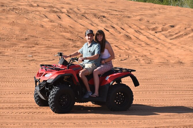 Quad Bike Tour with Camel Ride, Sandboarding, BBQ & Live Shows - Quad bikes make this more than a standard Dubai safari
