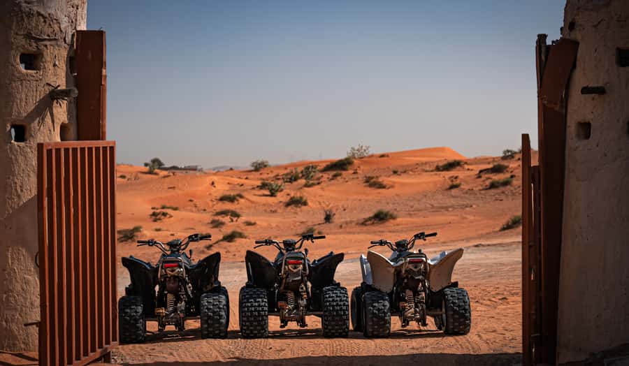 Ras Al Khaimah: Guided Quad Bike Tour - Sandboarding and camel riding after the quad bike