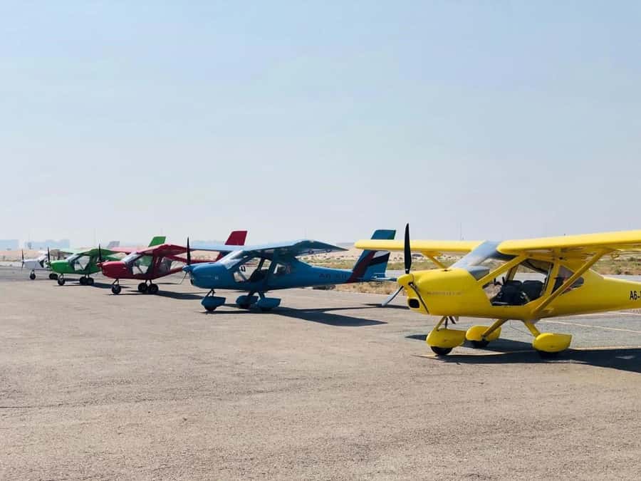 Ras Al Khaimah: Scenic Microlight Adventure Over Desert - The first lift above Ras Al Khaimah