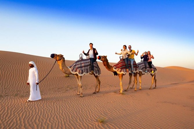 Red Dunes Desert Safari with 4x4 Pick up & Drop, Camel ride, BBQ and Live shows - The desert drive, photo stops, and sunset