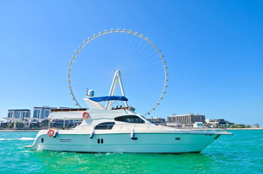 Romantic Dinner on Private Yacht - Dubai Marina at sunset