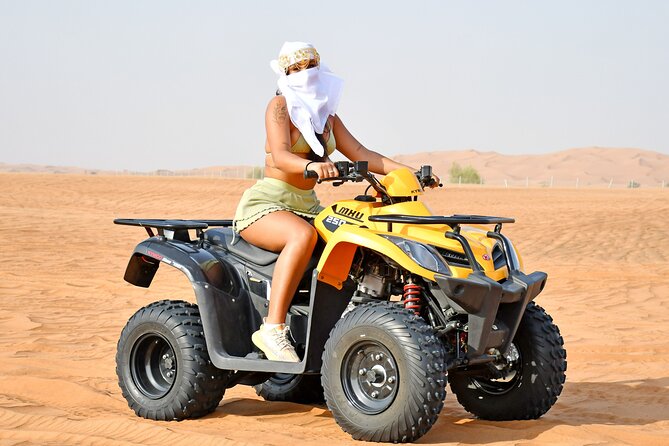 Sunset Desert Safari Quad bike Camel ride Sand Board & BBQ Dinner - A BBQ buffet with practical choices