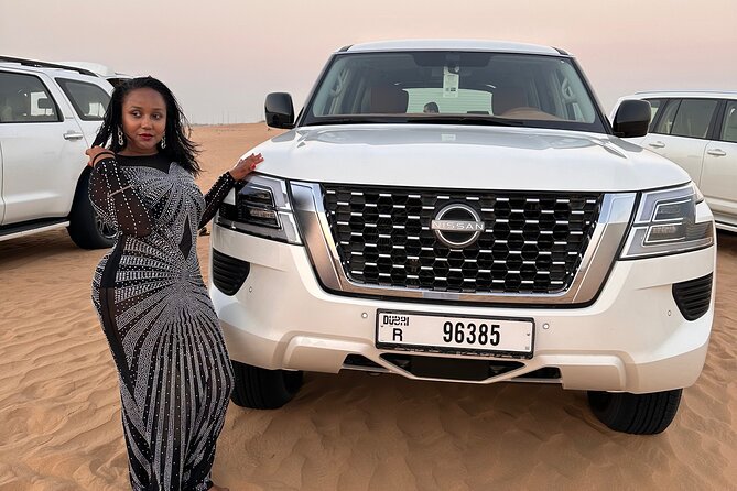 Sunset Desert safari with Camel Ride Sand Board & BBQ Dinner - Optional Quad Bikes and Buggies at the Meeting Point