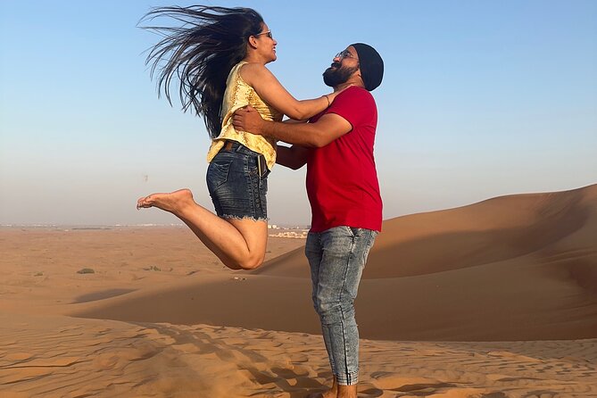 Sunset Desert safari with Camel Ride Sand Board & BBQ Dinner - From Sunset to Camp at Al Awir