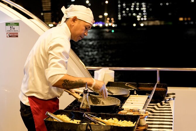 Superyacht Experience in Dubai with Dinner and Live Music - BBQ dinner, pasta, and what you actually eat