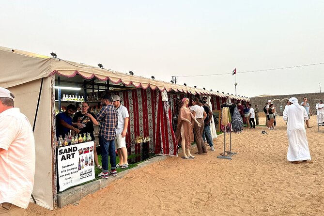 VIP Desert Safari Abu Dhabi with Private Seating Area - Sandboarding and desert photographs