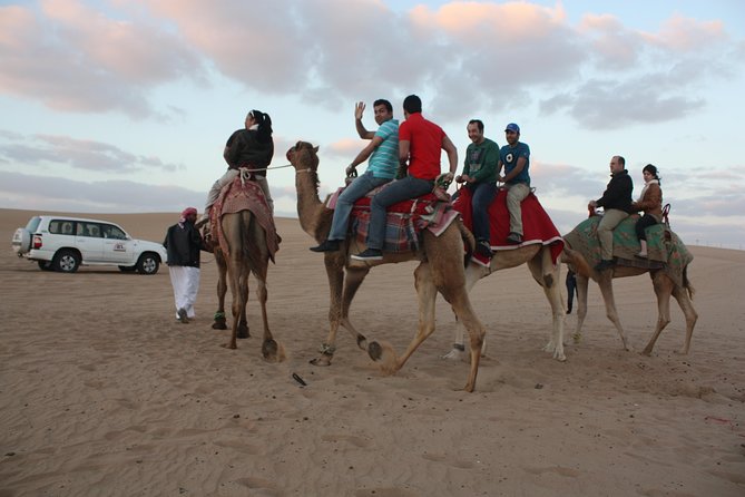 Wow Arabian Nights Tours Desert Safari Program with BBQ Dinner - Camel riding and sand boarding between the dunes